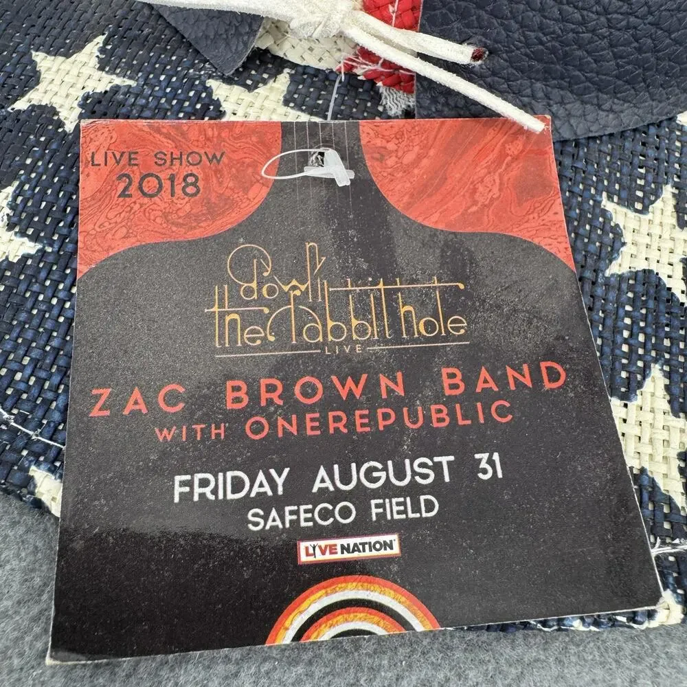 Seattle Mariners Patriotic Cowboy Hat Zac Brown Band 2018 Safeco Field USA MLB - Picture 5 of 7